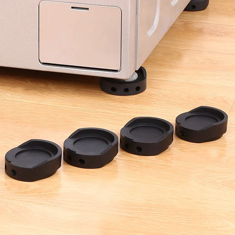 Anti Vibration Pads Washer Dryer Stop Noise Move Shake Walk Slip Equipment Silicone Foot Base Pads