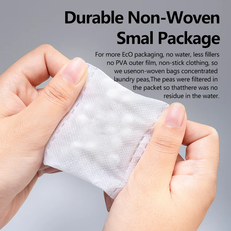 6 in 1 color lock super cleaning softening and whitening scented laundry detergent pellets peas pack in non-woven sachet