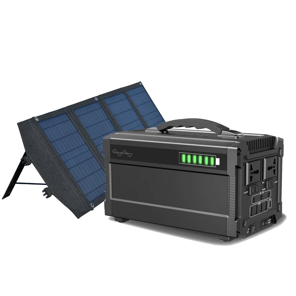 Portable power bank 220v 110v electricity EU USA charger four USB portable power pack lithium battery 500w output