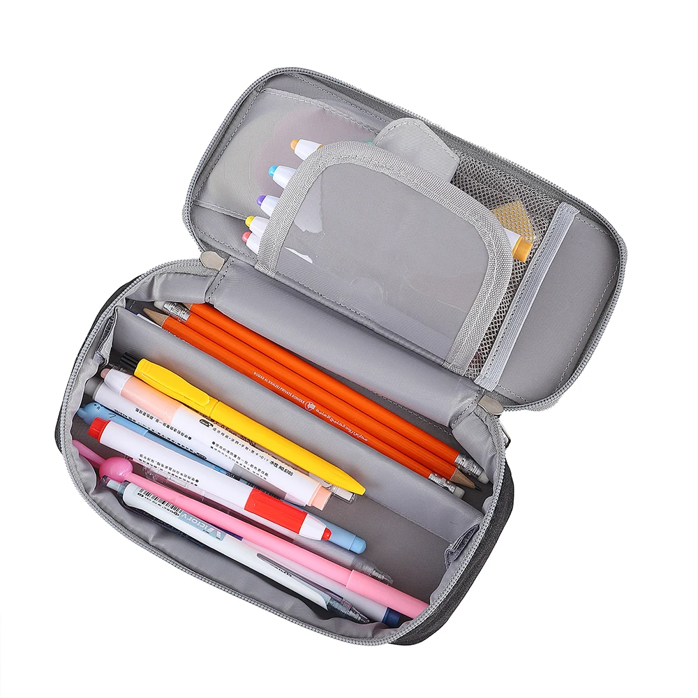 Custom Pencil Case Pen Case Oxford Stationery Box for Desk Supplies Organization