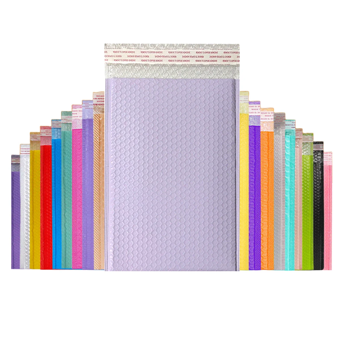 Purple Custom Printed Bubble Mailer Free Sample Purple Bubble PolyS Mailer Shipping Bags Light Purple Bubble Mailers Envelop