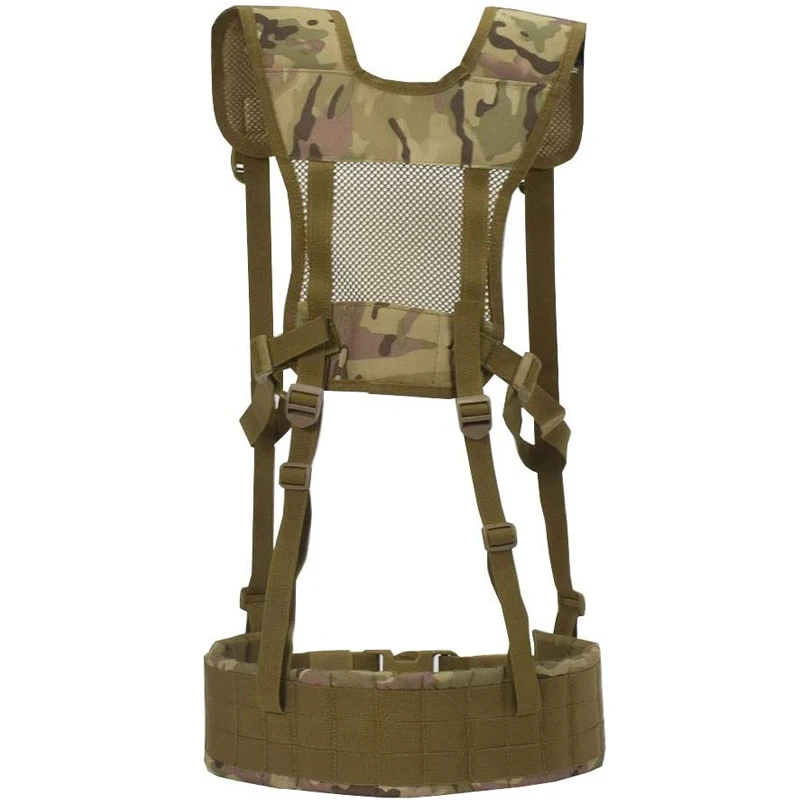 t X-Shaped Suspenders Free Straps Outdoor Tactical Waist Belt Padded Molle Belt