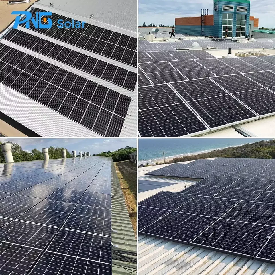 PNG Solar Energy  On-grid Power System 30KW 50KW 100KW Solar Power System for Industrial Roof Building