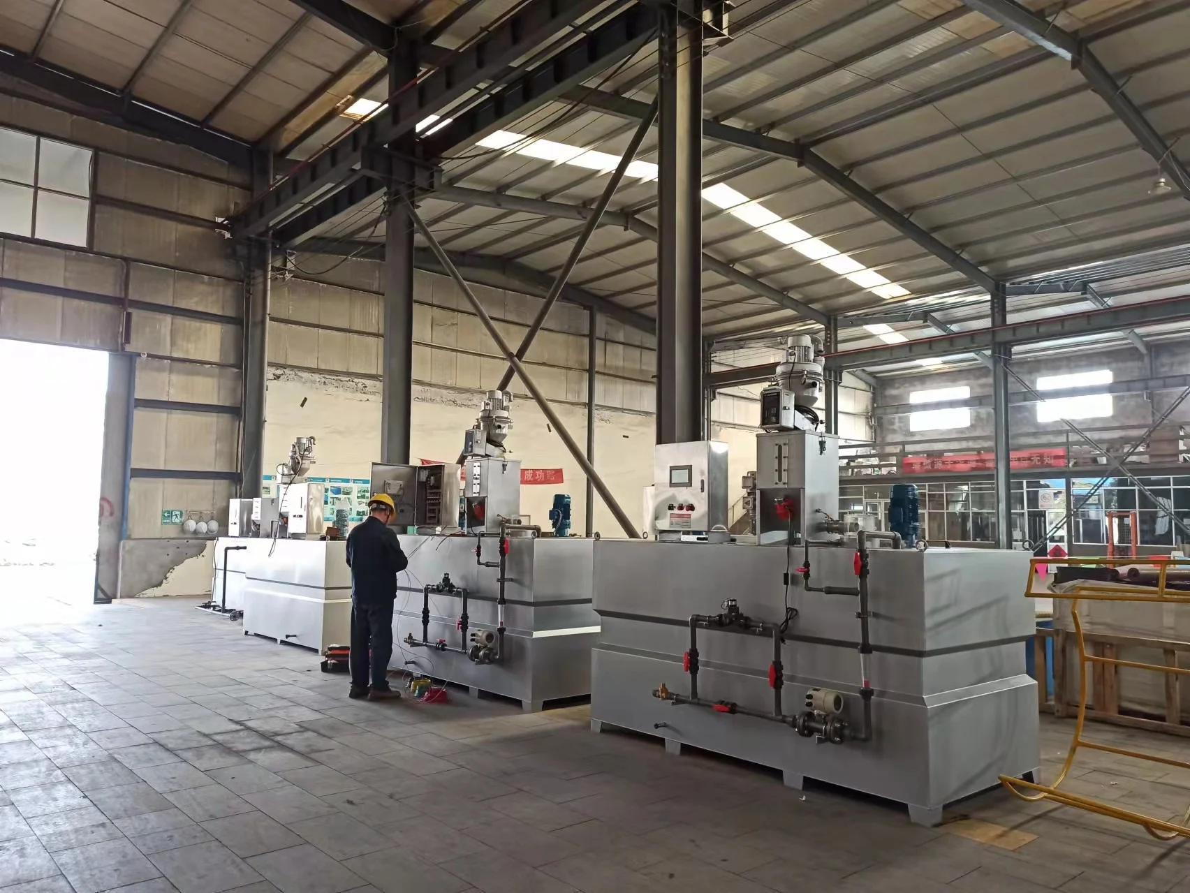 PAM Skid-Mounted Stainless Steel 304 Automatic Powder Liquid Polymer Chemical Dosing System