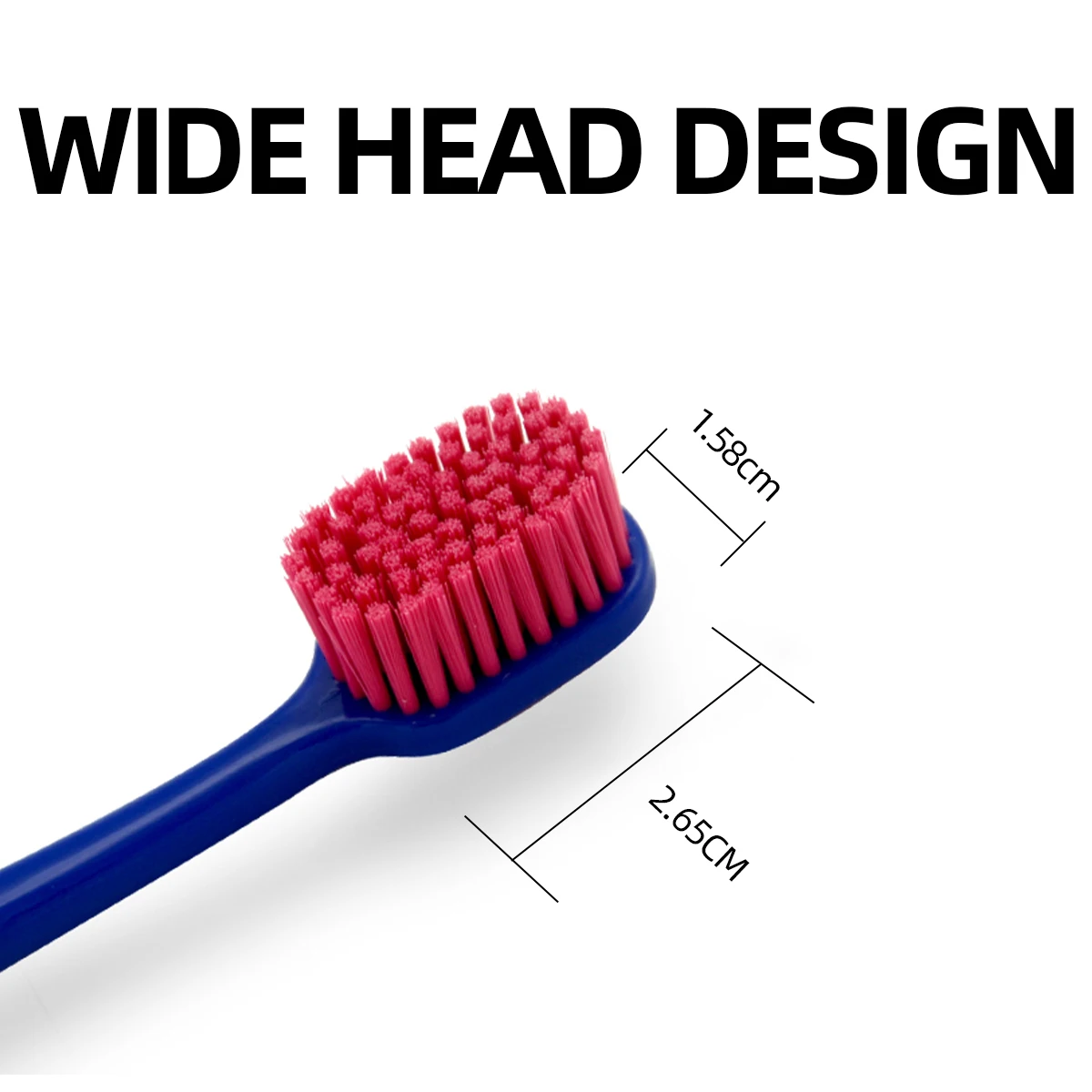 Ручная прямоугольная щетка с мягкой щетиной и дорожным чехлом