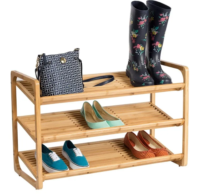 
Household Multifunction 3 Tiers Wooden Bamboo Shoe Rack 