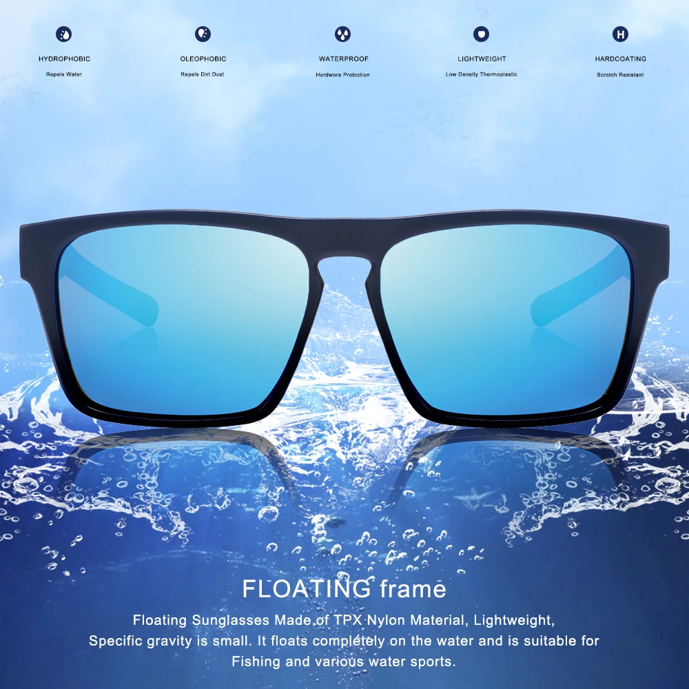 2022   New  fashion  floating  Sunglasses for men women  custom Logo TAC  lens Sunglasses