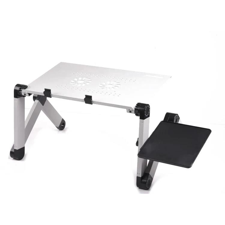 Многофункциональный портативный компьютерный стол из бамбука с подушкой