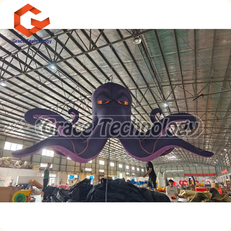 Giant Inflatable Octopus Outdoor Events Parties Festivals Stage Decor Led Lights Blow Up Octopus Replicates For Sale