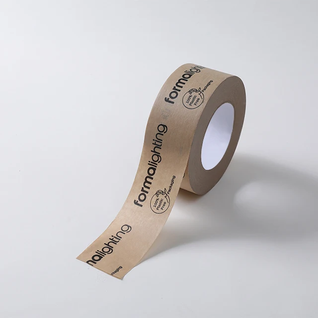 Environmentally friendly biodegradable high viscosity kraft paper tape can print logos
