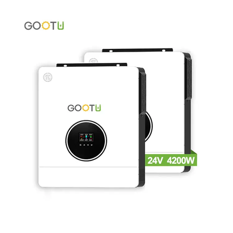 Goodu домашняя система хранения энергии Wifi монитор 24 В 4200 Вт Инвертор чистой синусоидальной волны с ЖК-дисплеем