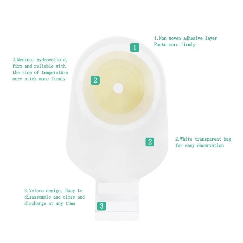 Celecare Stoma Bag Ostomy Disposable Colostomy Bags one piece system colostomy pouch