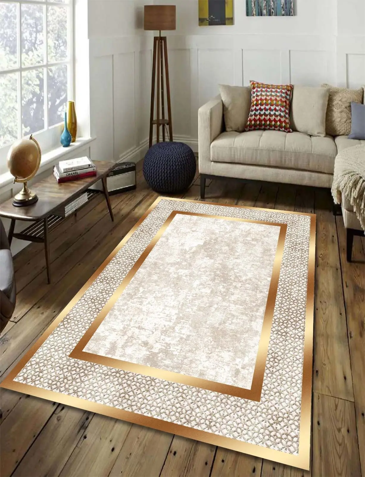 Блестящий мраморный коврик с эффектом современного серого черного цвета большой площади ковер 300*400 см