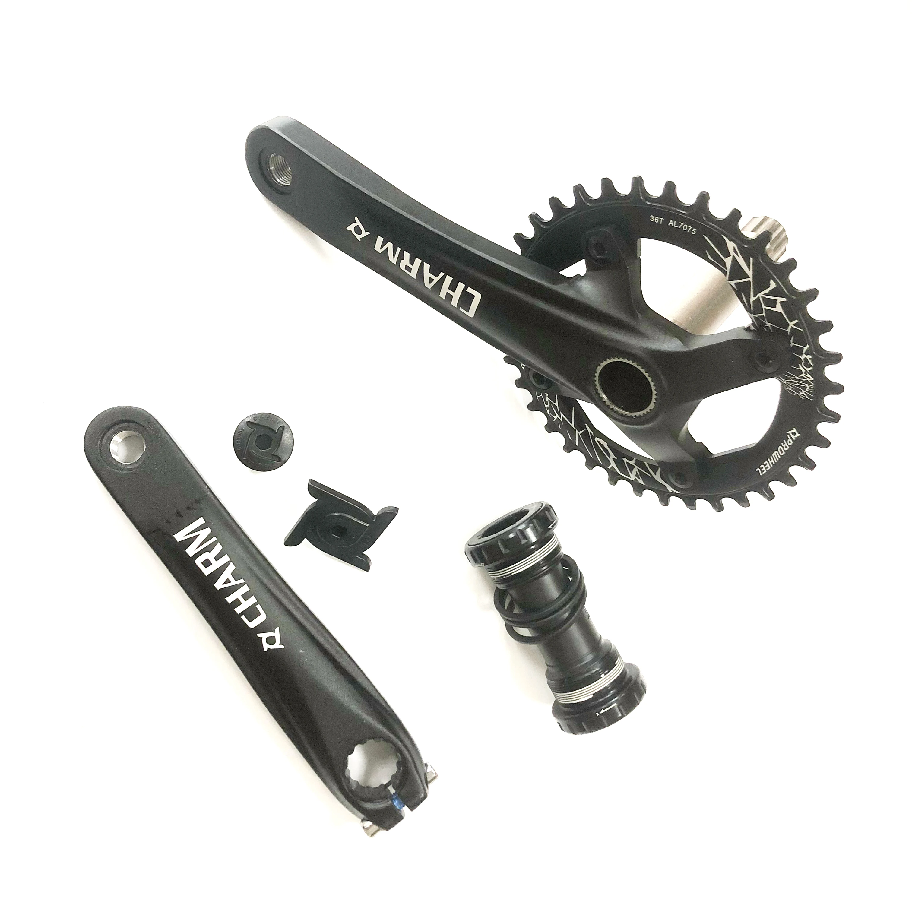 CNC Mtb велосипедный Кривошип Bcd104 36t узкий широкий цепь 170-175 мм Кривошип полый/квадратный велосипедный Кривошип и колесо