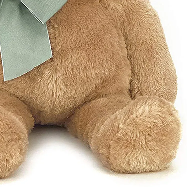 Wholesale customized baby soft stuffed toy doll skin gift light plush animal brown teddy bears