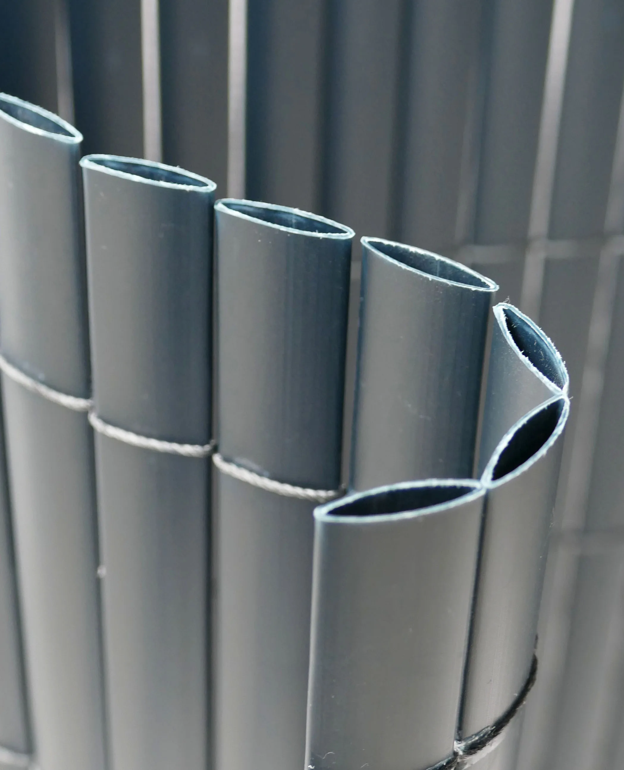 Colored plastic fence