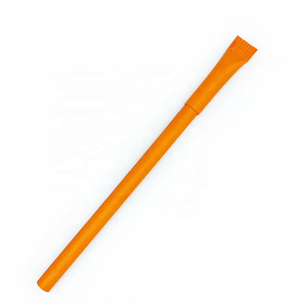 Экологичная шариковая ручка из переработанной крафт-бумаги, рекламная акция, нанесение логотипа на заказ, оптовая продажа