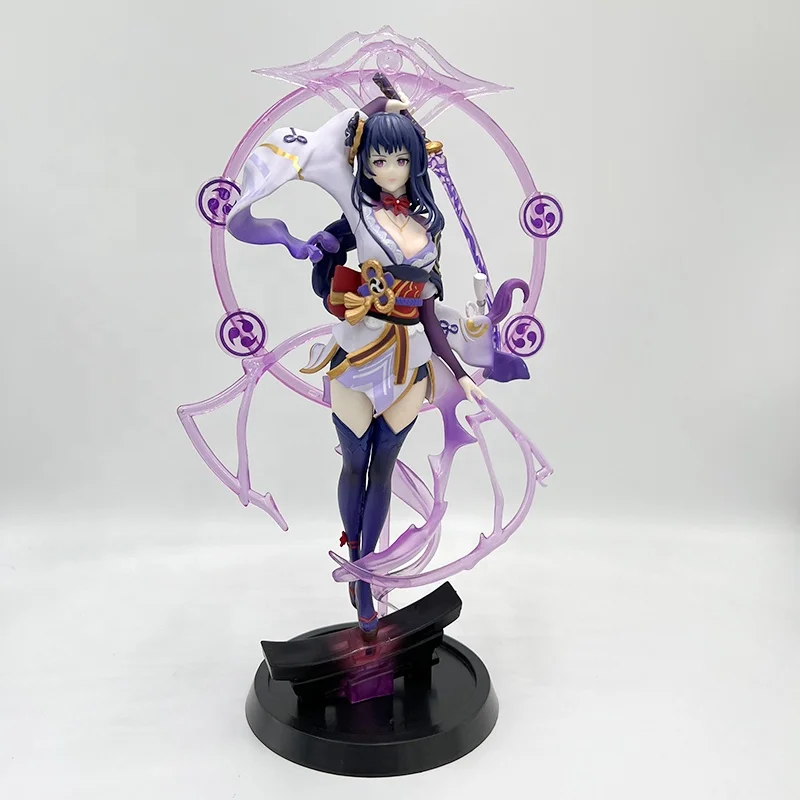 26cm Raiden Shogun Genshin Impact Anime Figure Yae Miko/Kamisato Ayaka Action Figure Paimon/Klee/Ganyu Figurine Model Doll Toys