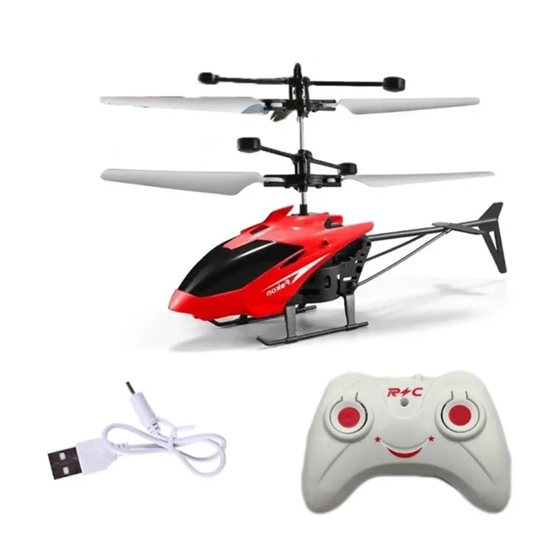 Mini RC 2 Channel Simulation Aircraft Gesture Induction Flying Vehicle Flight Control Helicopter Children Toy