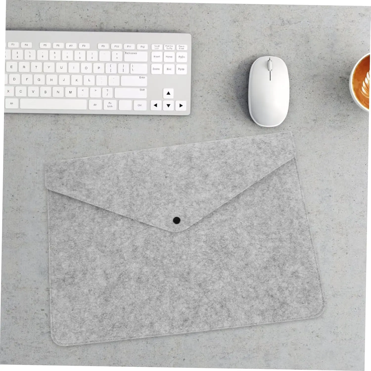 Hot Sale Snap Button Design Felt Envelope Bag felt briefcase envelope bags for office school Felt Document Bag