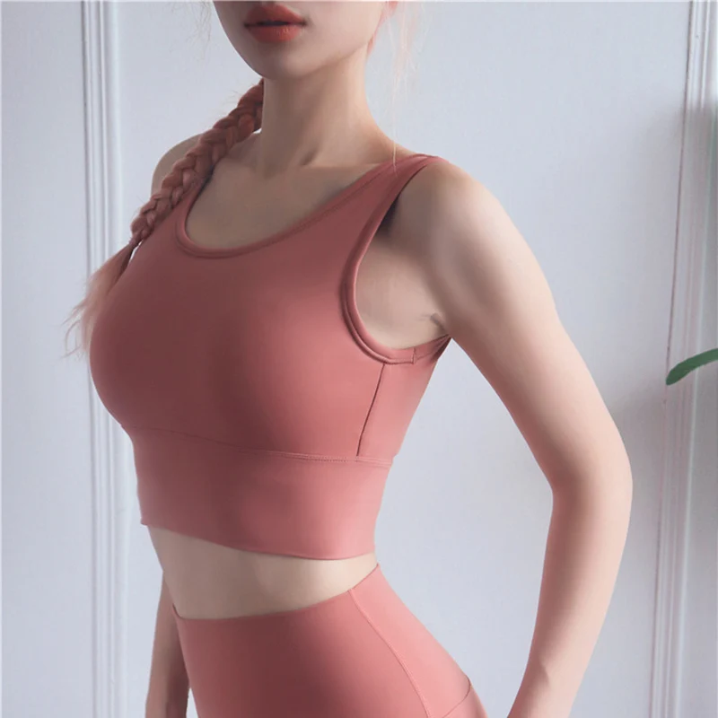 Wholesale Apparel Stretched Women Hollow Sports Out Beauty Back Cool Dry Yoga Bra High Impact Custom Logo Fitness Sportswear Bra