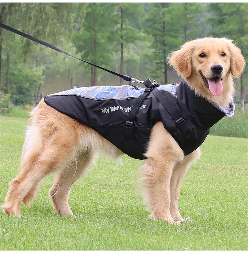 Water Resistant Windproof Cold Weather  Reflective Dog Winter Vest Jacket clothing Snowsuit