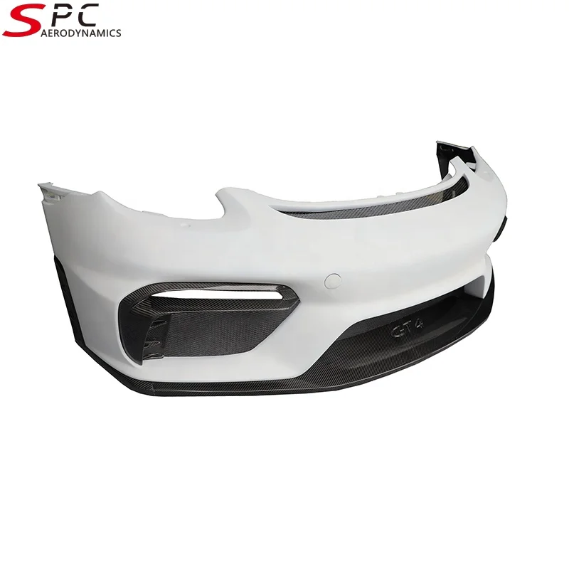 SPC Injection PP Spyder Front Bumper for Porsche 981 Boxster GT4 PP Body Kit for Porsche 981 Cayman GT4 RS Kit 2012-2015