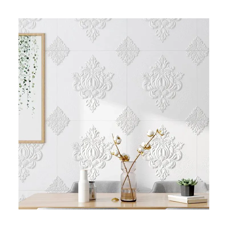 Luxury Simple 3D Art Restaurant Easy DIY Brick Stone Mural Vinyl 3D Wall Panel Wallpaper