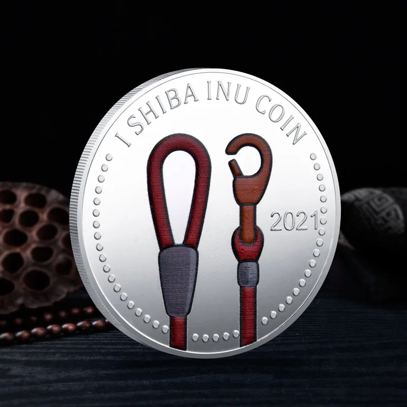 Оптовая продажа Крипто-Монета Шиба-ину догкоин памятные монеты с акриловым