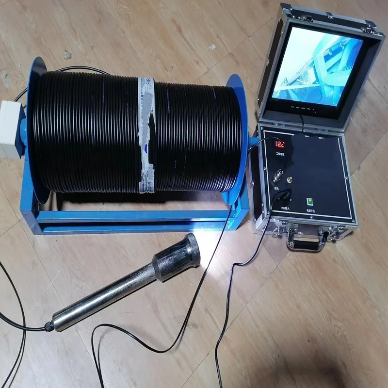 New Well Logging Inspection Camera 100-500m Underwater Drain Camera with 50mm dia Camera for underwater wells