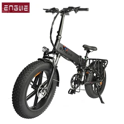 2022 China brand Engwe engine Pro 48V16Ah 65KM mileage Fast 750W brushless motor folding fat tire Bike ebike electric bicycle