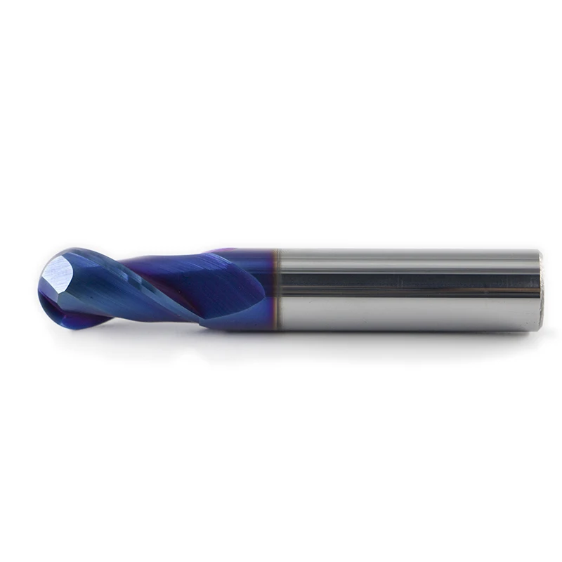High Quality Hrc60 4 Flutes Solid Carbide Ball Nose Endmill Fresas Cnc Cutting Tool For Stainless Steel