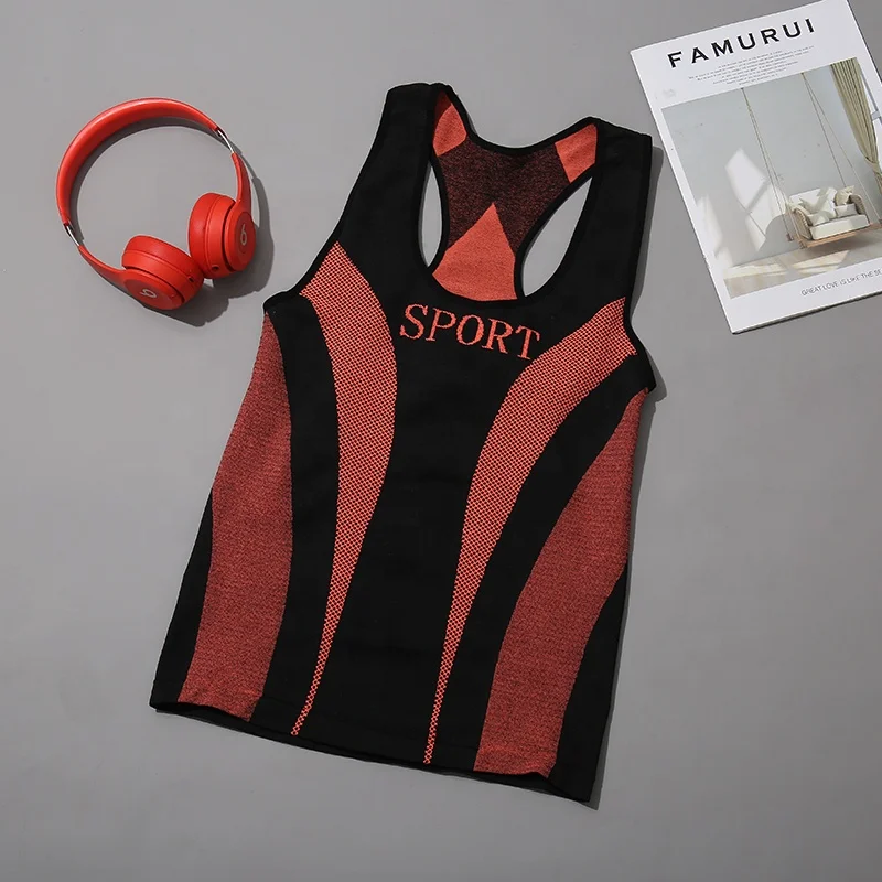 Women seamless camisole pants sport tracksuit fitness yoga wear in summer autumn