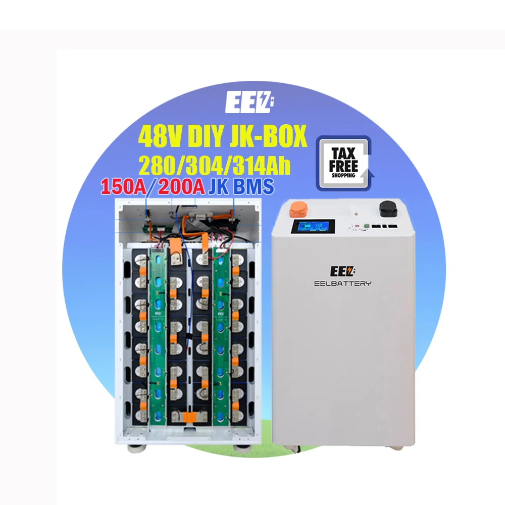 Аккумуляторная батарея EEL V5 нового типа lifepo4 48 В 280Ah 304Ah 320Ah JK 150A 200A BMS комплект пустой чехол для аккумулятора 16S