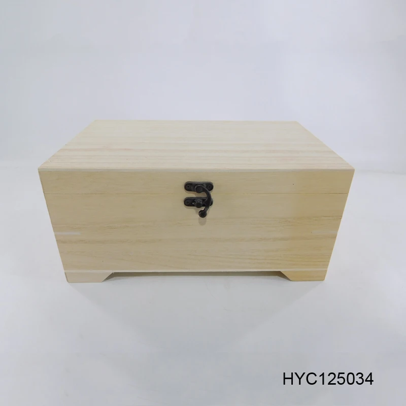 Custom Natural Unfinished Wooden Box with Removable Organizer