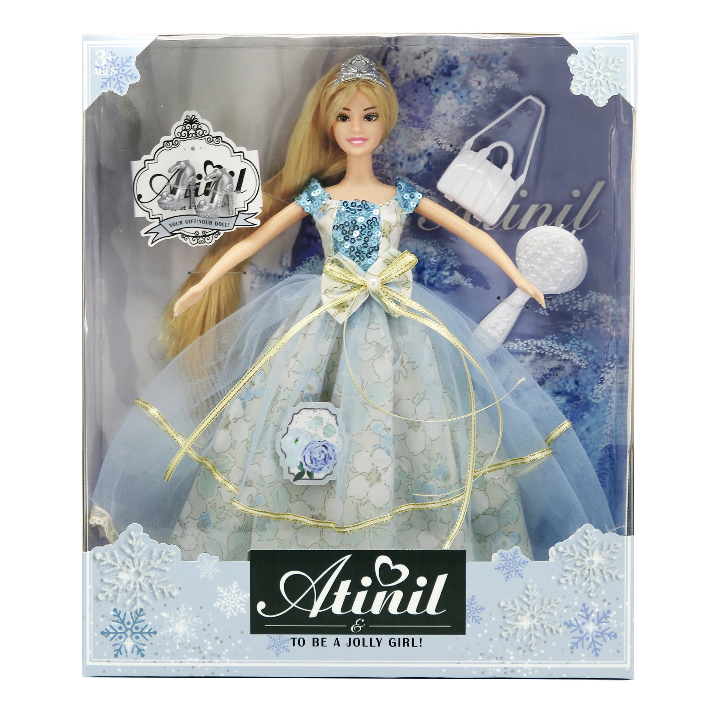 Pretend Play Game Set 10 Inch Simulation Sweet Baby Dresses Doll Girls Toy Princess