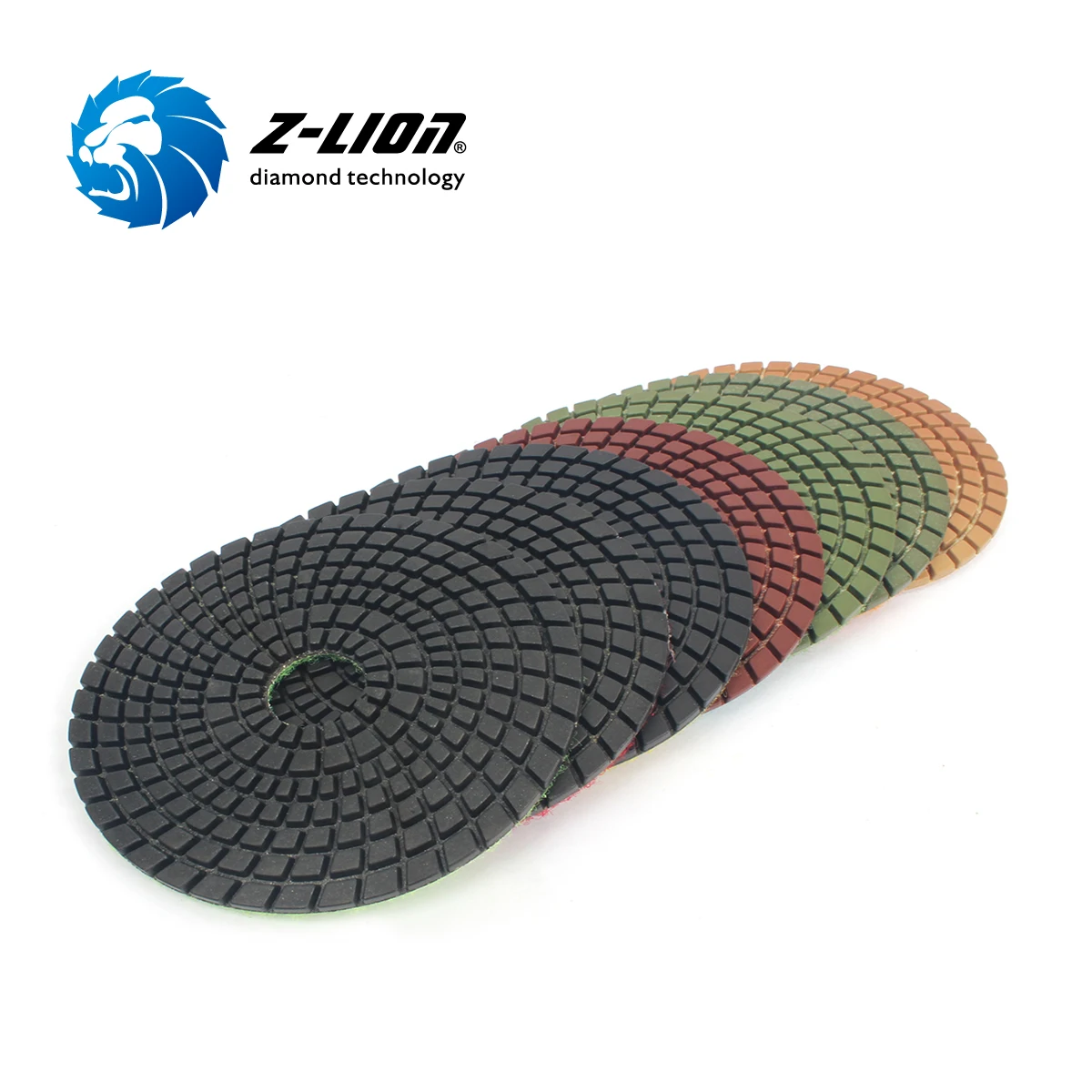 Z-LION Diamond Resin Bond Wet Polishing Pad for Granite Marble Artificial Stone ZL-123C