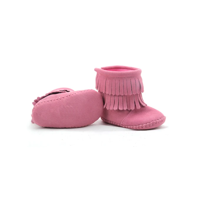  2021 Low MOQ Fashion Winter Girls Baby Shoes Genuine Leather Soft Sole Kid Chelsea