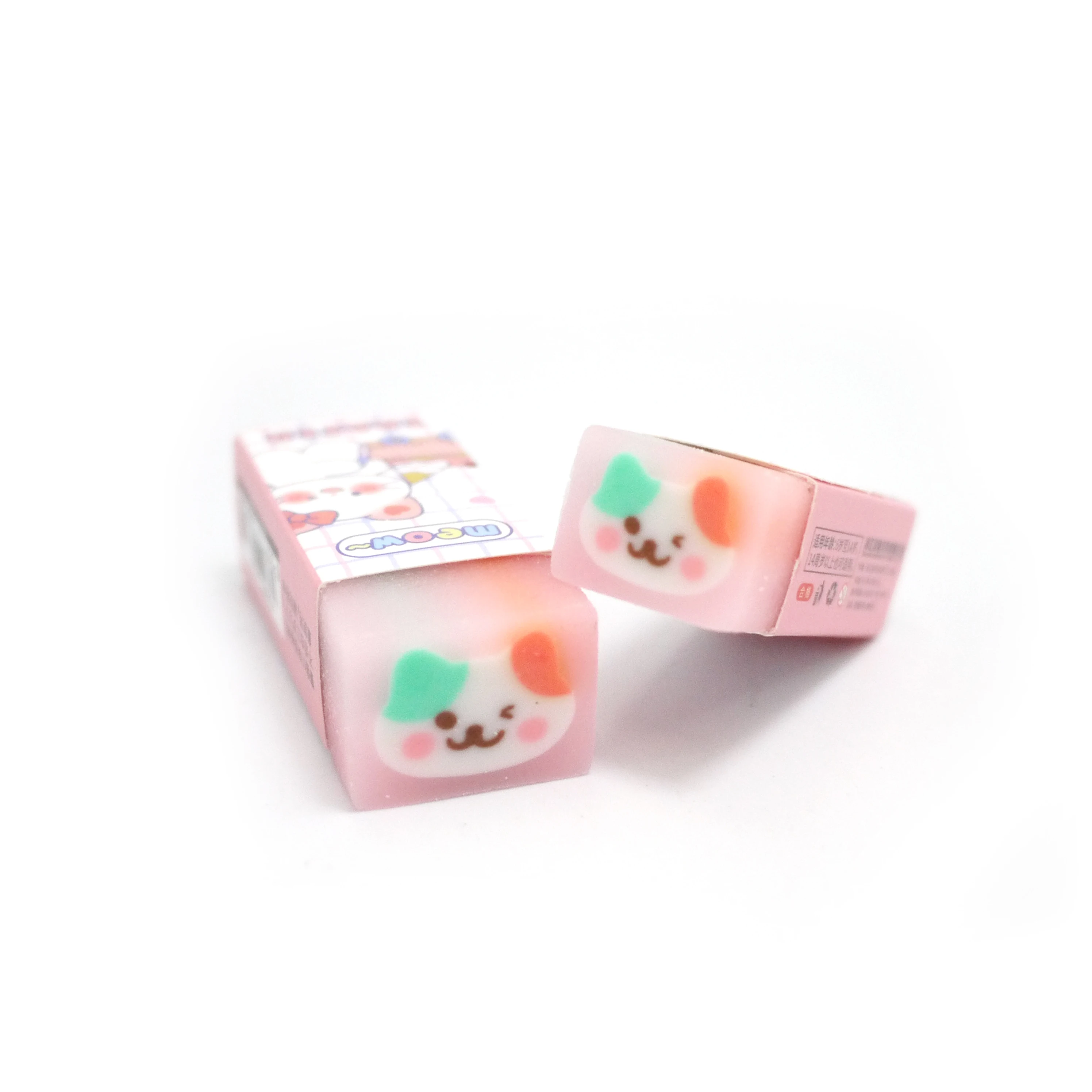 Hot customized eraser borrador kawaii cute school supplies wholesale girls eraser sets Unique Products For Stationary