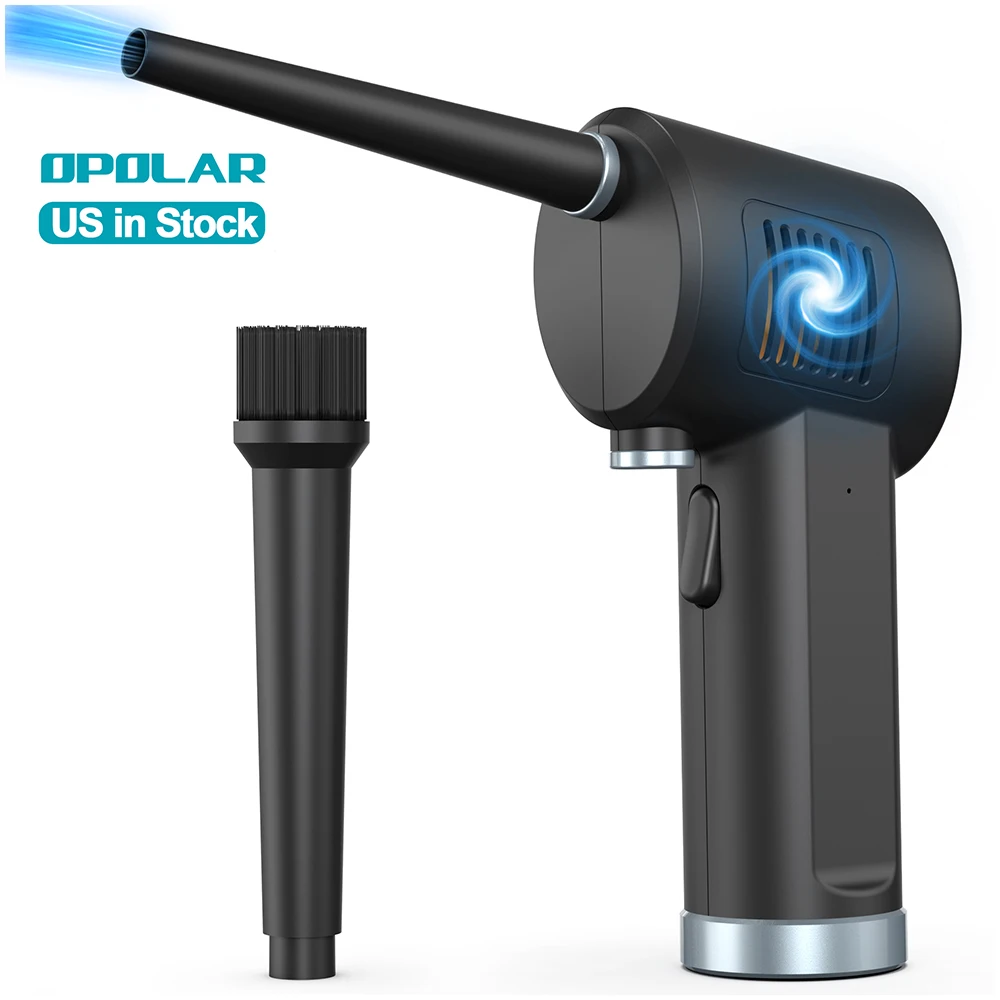 Электрическая портативная Автомобильная клавиатура OPOLAR, воздуходувка, пыльник, перезаряжаемая Беспроводная воздуходувка, беспроводной сжатый компьютер, пыльник