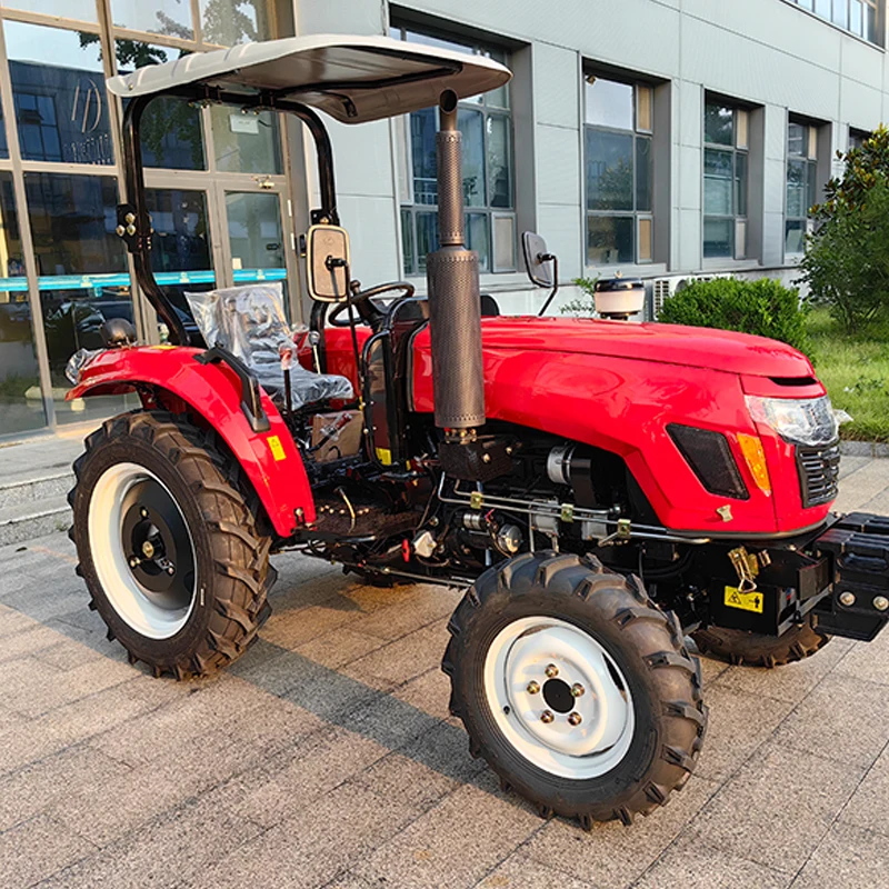 High efficiency agriculture trencher mini tractor garden tractor with front loader wheel tractor