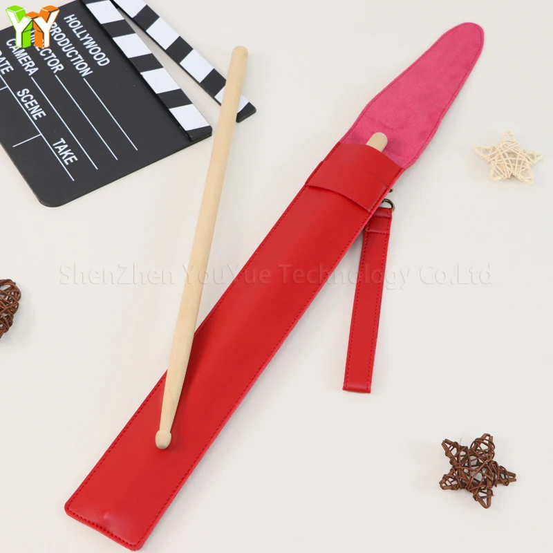 RTS Leather Drumstick Bag Drumstick Holder Drum Sticks Case Drum Stick Cover Bag Drum Key keychain Drummer Gifts
