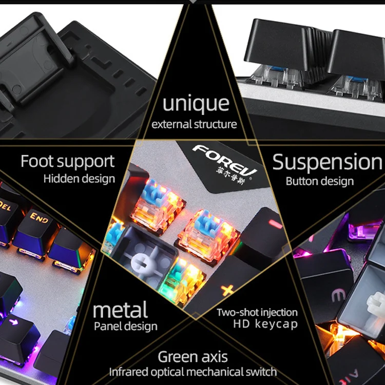 Good quality new product multifunctional mechanical keyboard gaming RGB Gaming keyboard