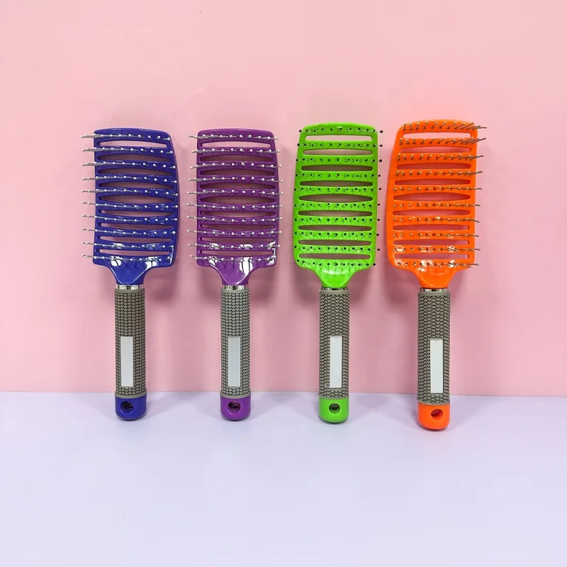 Wholesale Custom Logo Original Curly 4C Wet And Dry Hair Detangler Brush Detangling Hair Brush For Afro Black Natural Hair