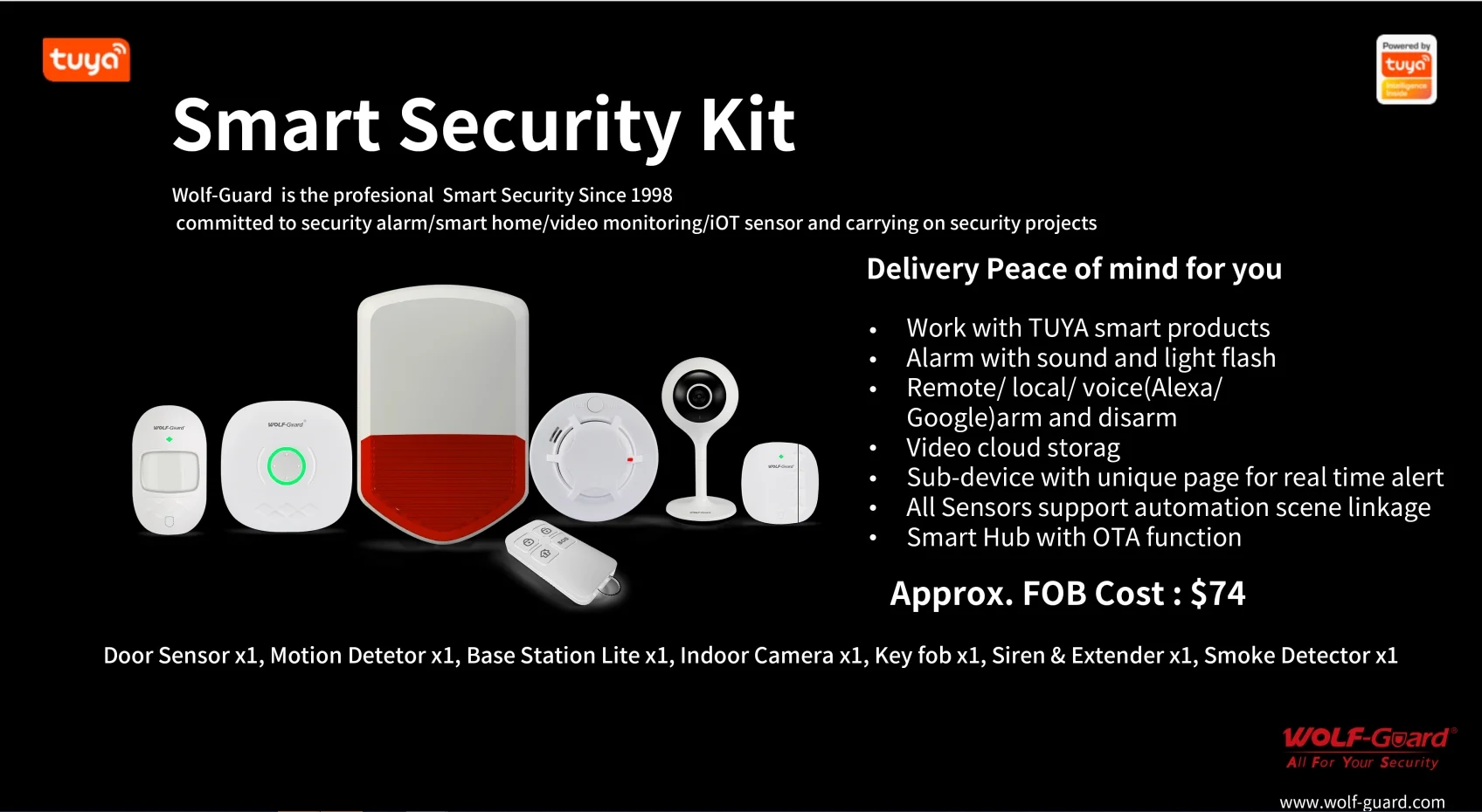 Anti theft burglar intruder Smart Home Security Wireless WIFI GSM Alarm siren  System