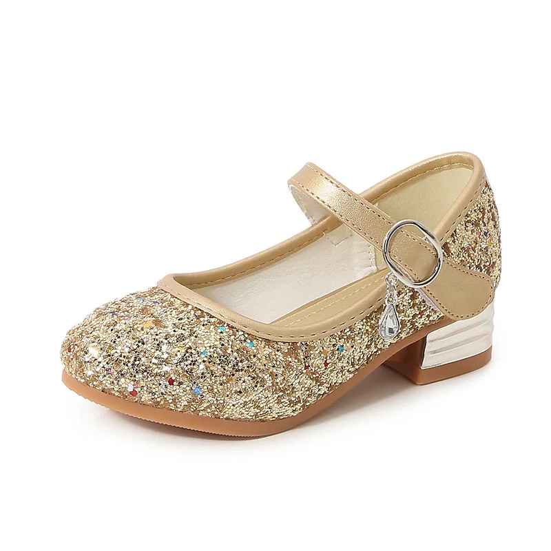 ChouShan OEM Sandal Putri 2022 New Four Seasons Fashion Catwalk Crystal Girls Princess Shoes