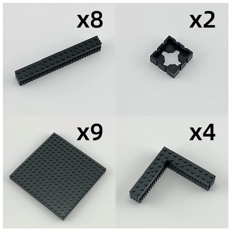 New Trendy 16*16 Dots Connect Plate Toys Educational Geometric Shape Blocks Toy and Hobbies for Kids Bricks Accessories