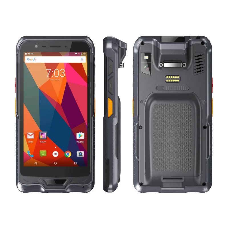 Alps T698 IP65 Водонепроницаемый Прочный смартфон 4G 6 дюймовый большой экран 1D/2D КПК сканер штрих-кода Android