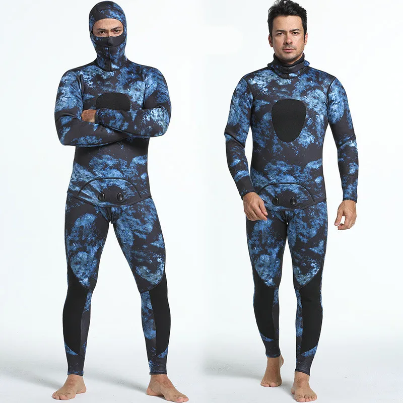 OEM Mens 3mm Camo Wetsuits with Super-stretch Armpit for Diving Snorkeling Swimming Mimetic Spearfishing Freediving Full Suit