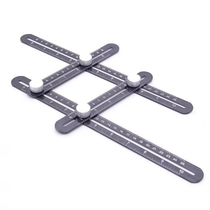 Алюминиевый шаблон угломер для столярных работ по дереву